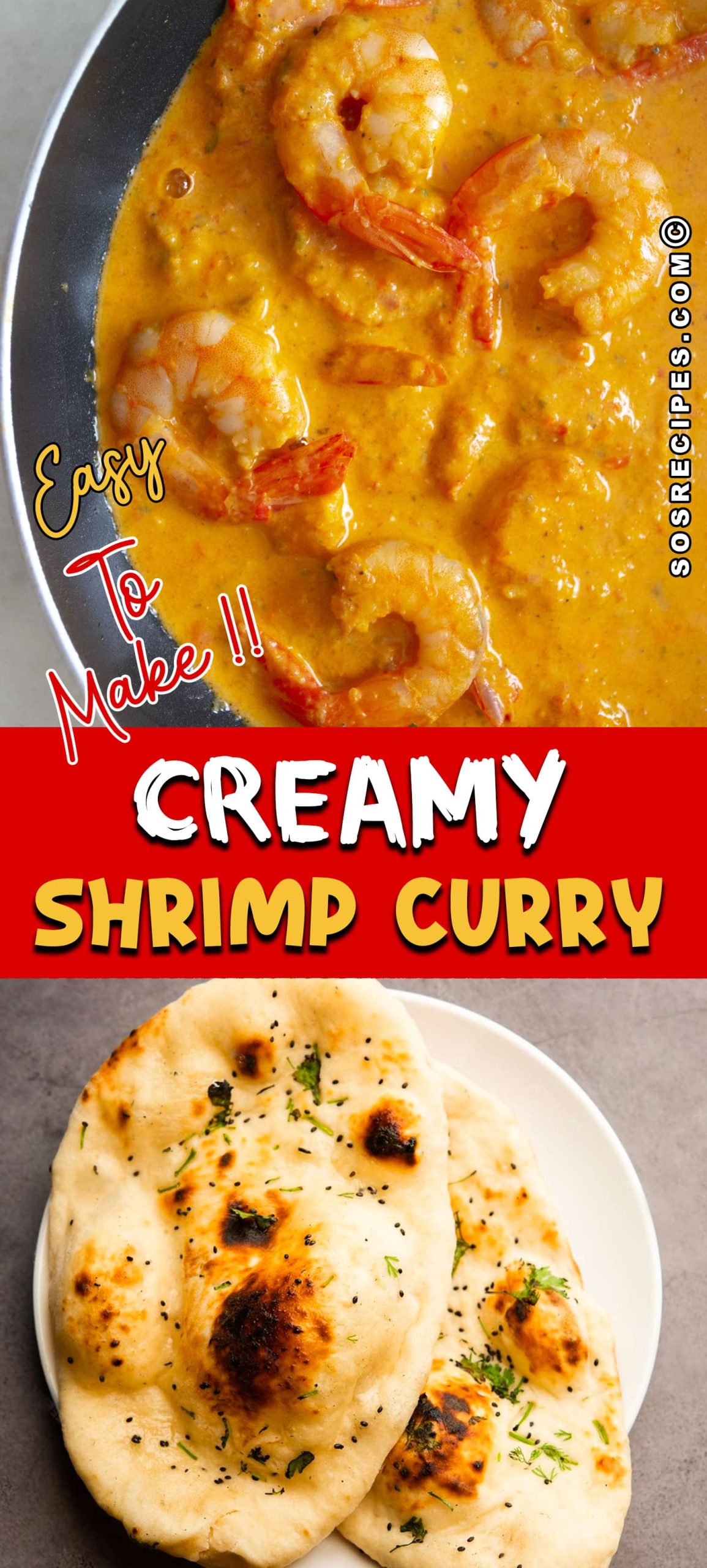 Creamy Shrimp Curry l SOS Recipes