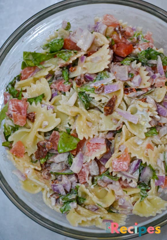 BLT Pasta Salad Recipe - Sos Recipes