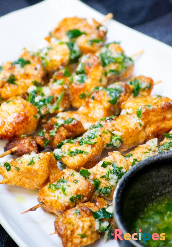 Air Fryer Garlic Parmesan Chicken Skewers - Sos Recipes