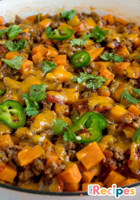 Ground Beef and Sweet Potato Skillet Sos Recipes